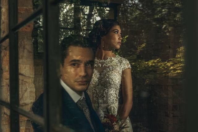 By the window