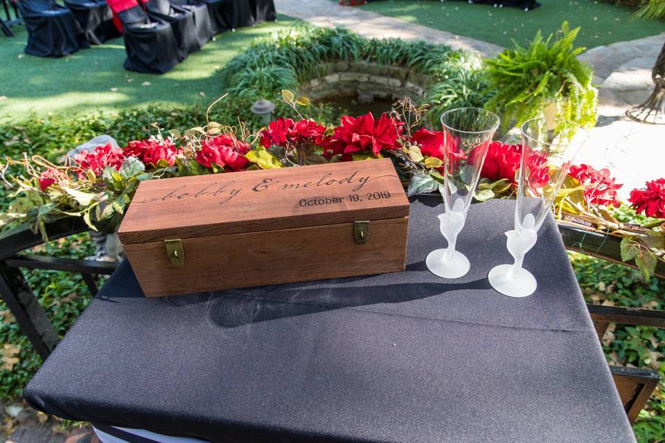 Wine-box keepsake