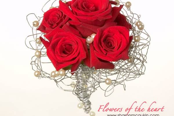 Along with traditional designs, 'Flowers of the heart' offers trendy new ideas for wedding flowers as well.