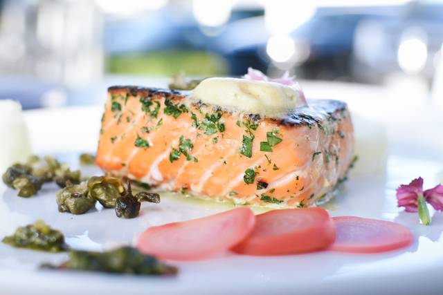Salmon Wedding Plate