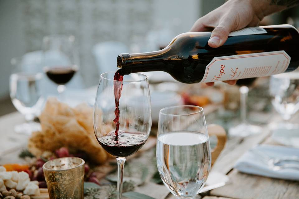 Tableside Wine Service