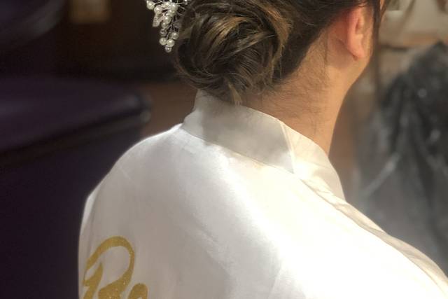 Bridal updo