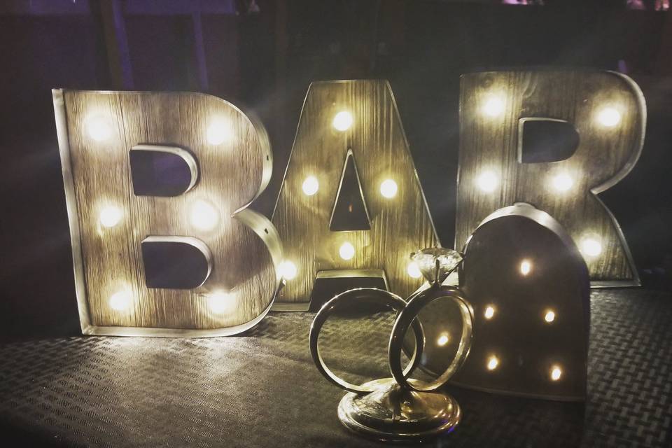 Bar Sign home wedding