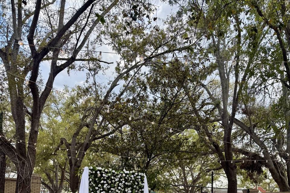 Ceremony set up