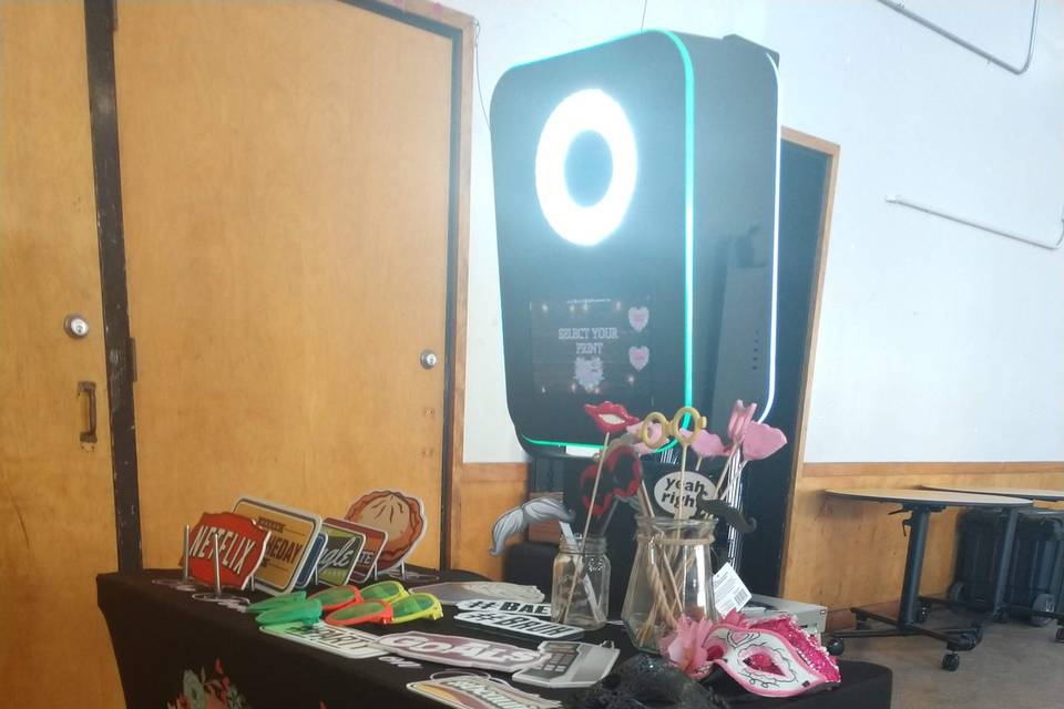 Photo booth setup