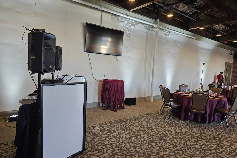 Indoor Minimal Setup with TV