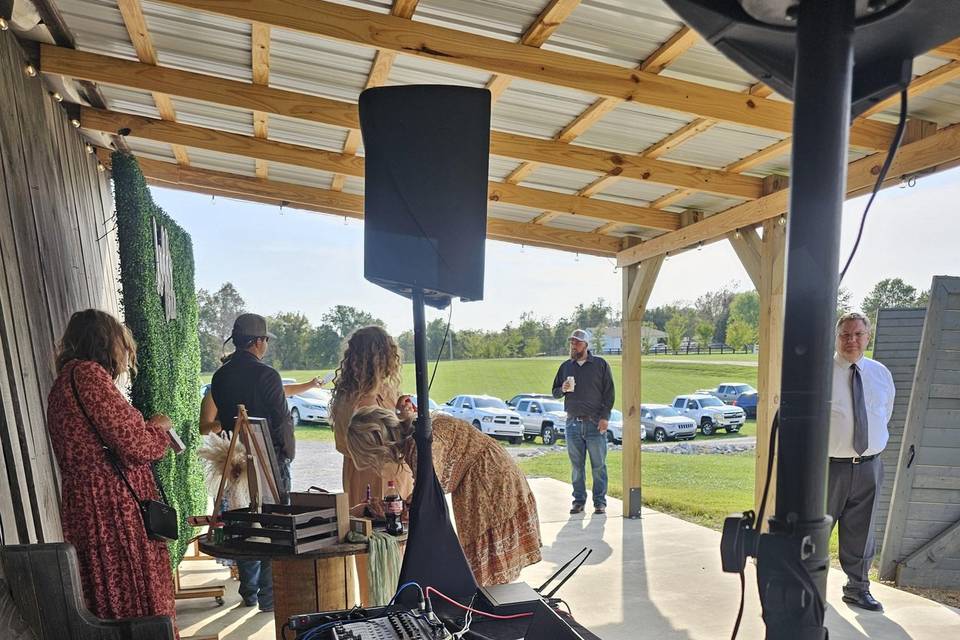 Outdoor Event under Patio