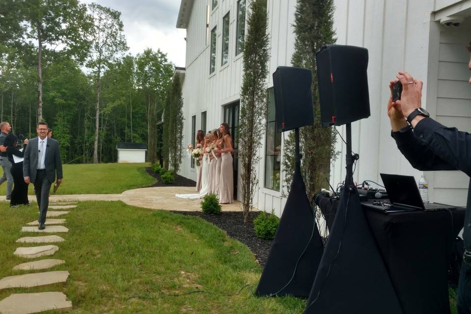 Outdoor wedding