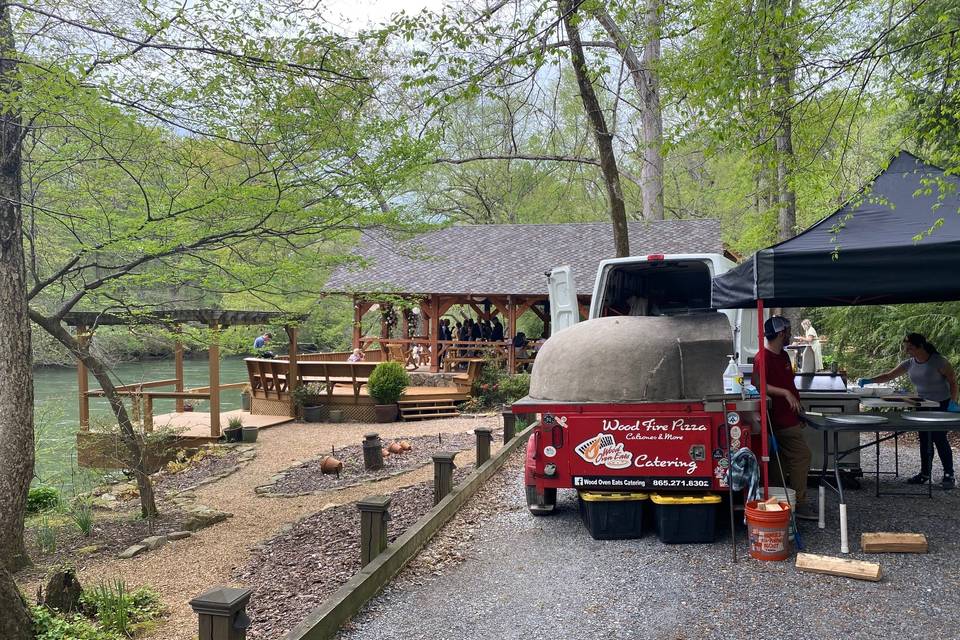 Original wood oven and set up