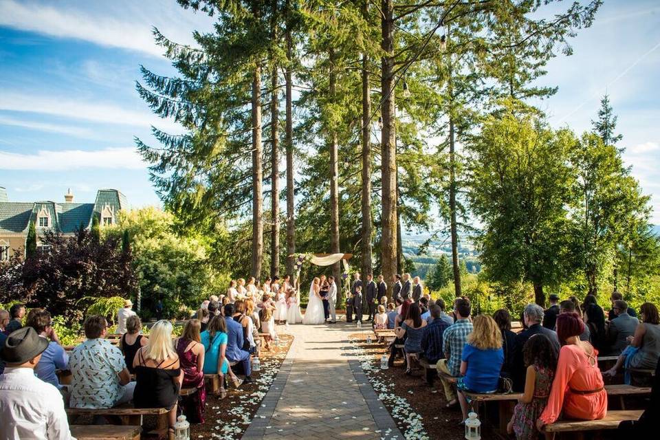 Woodland Terrace, outdoor ceremony