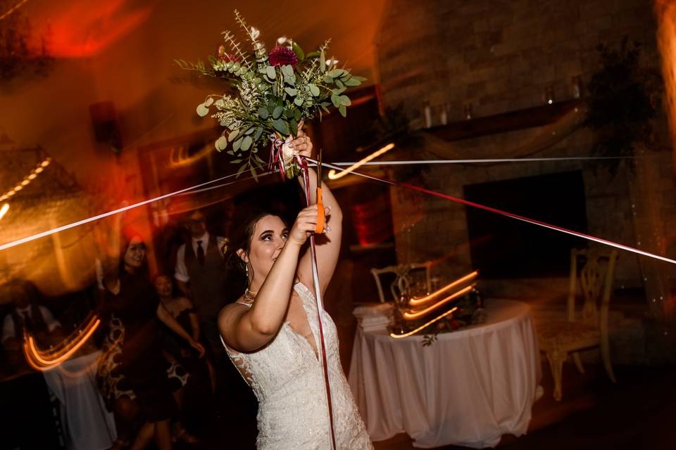 String Bouquet Toss