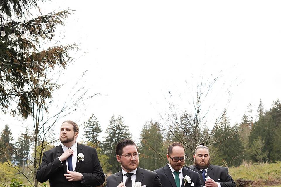 The boys clean up well!