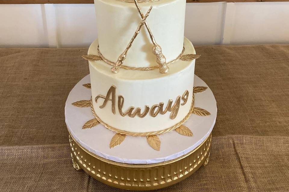 Elegant Harry Potter Wedding in France  Harry potter wedding cakes, Harry  potter wedding theme, Harry potter wedding