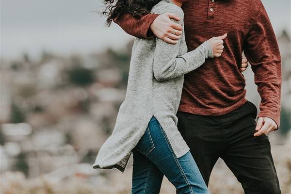 Happy embrace