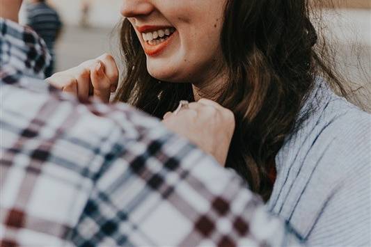 Candid shot of laughter