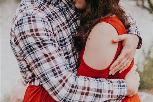 Sweet kiss on forehead