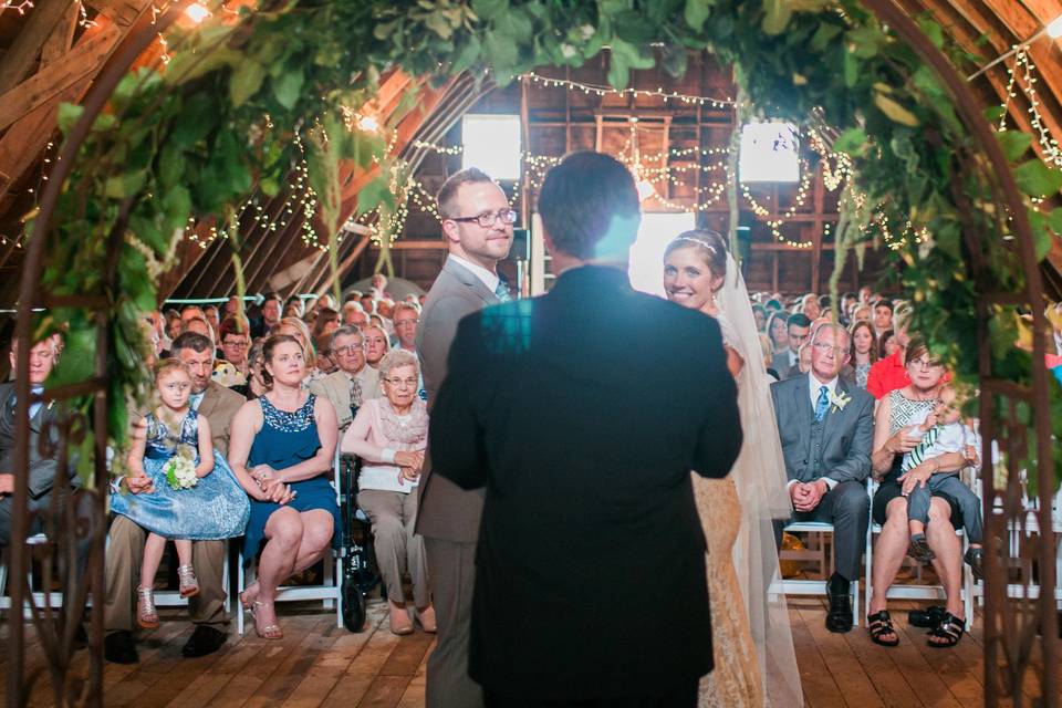 Indoor wedding