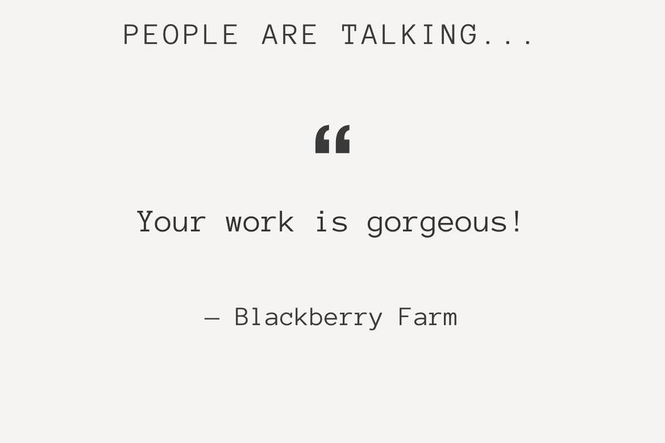 Blackberry Farm Quote