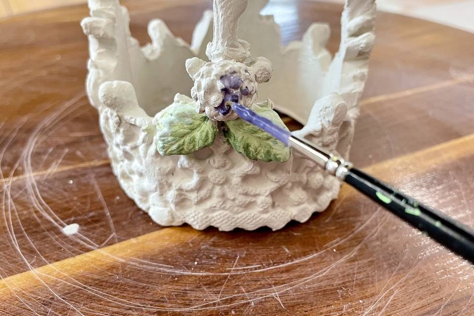 Making of a Crown Cake Topper