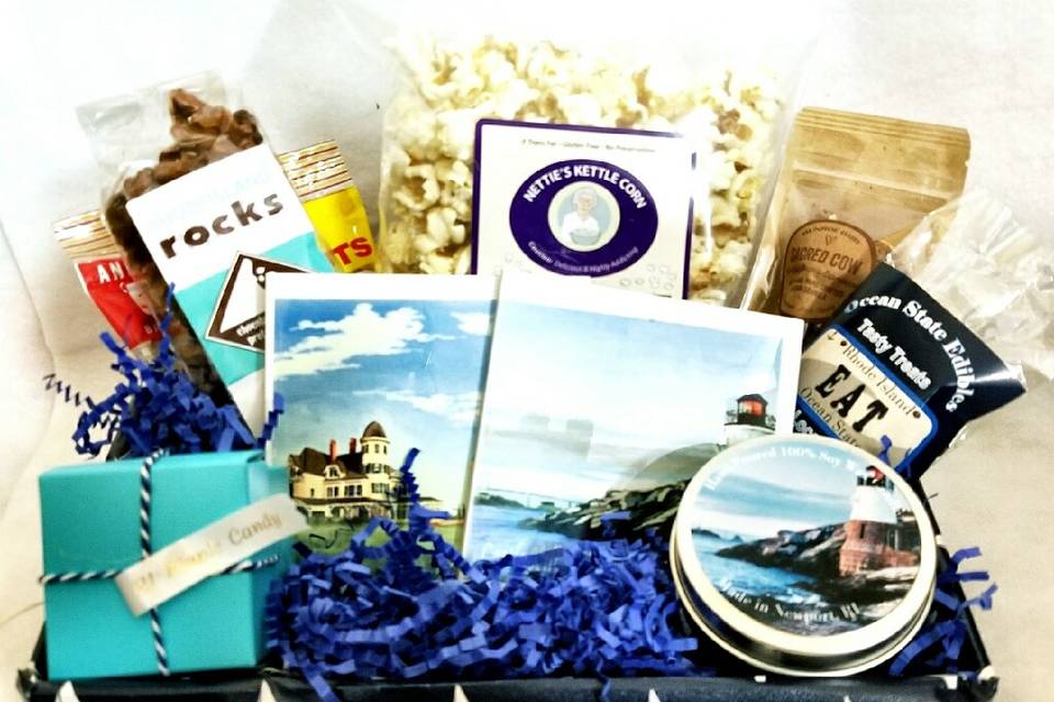 Custom RI Themed Gift Basket