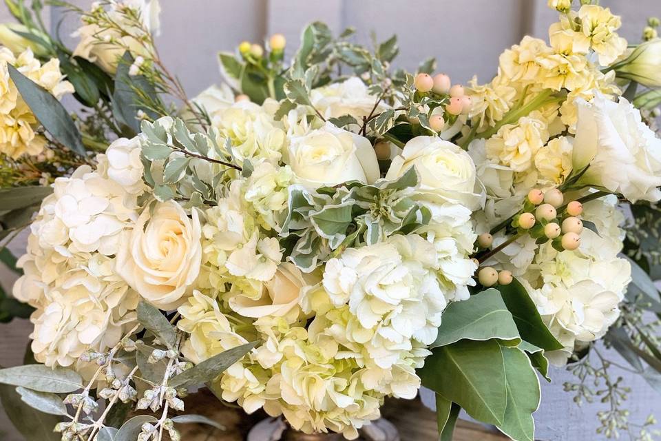 Romantic Hydrangea Centerpiece