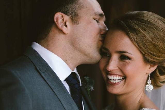 Beautiful bride and groom