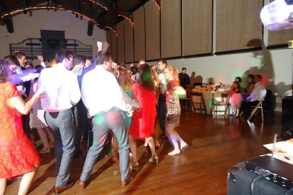 On the dance floor McNay