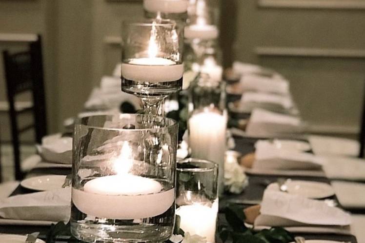 Greenery tablescape