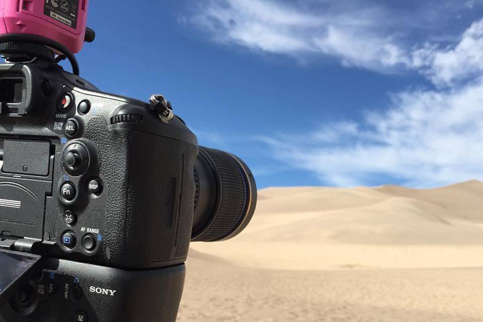 Sand dunes in colorado wedding shoot