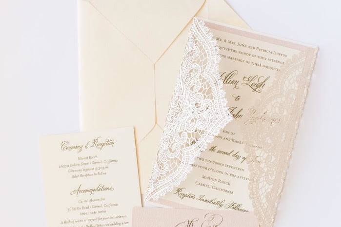 Lasercut Invitation