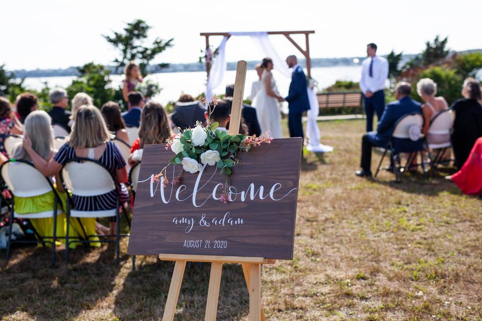 Summer seaside wedding