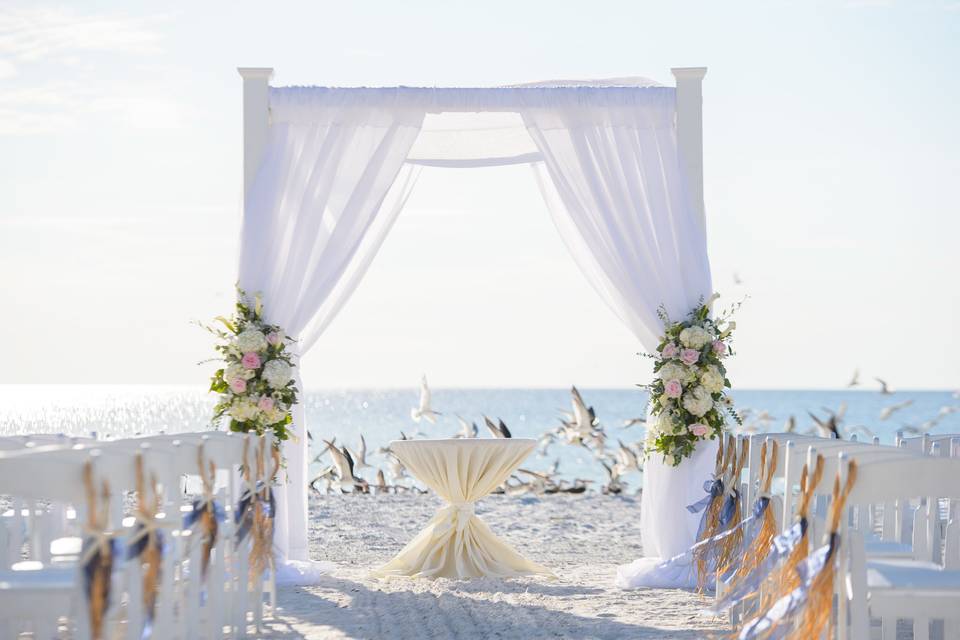 Outdoor ceremony design