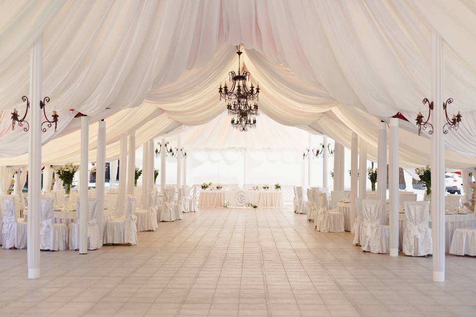 Covered ceremony design