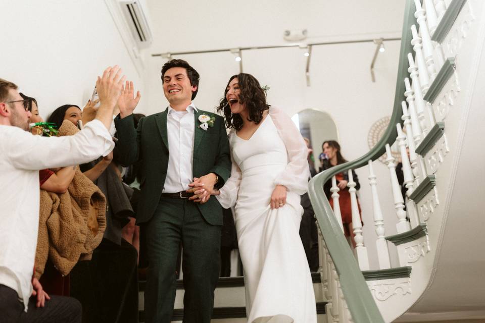 Bride and Groom exit