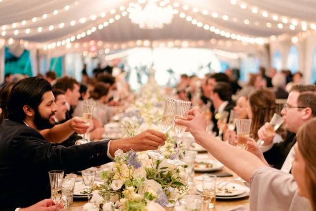 Wedding reception toast