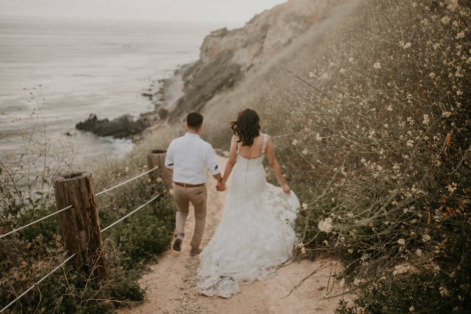 Beach-side wedding Fatima Elreda Photo