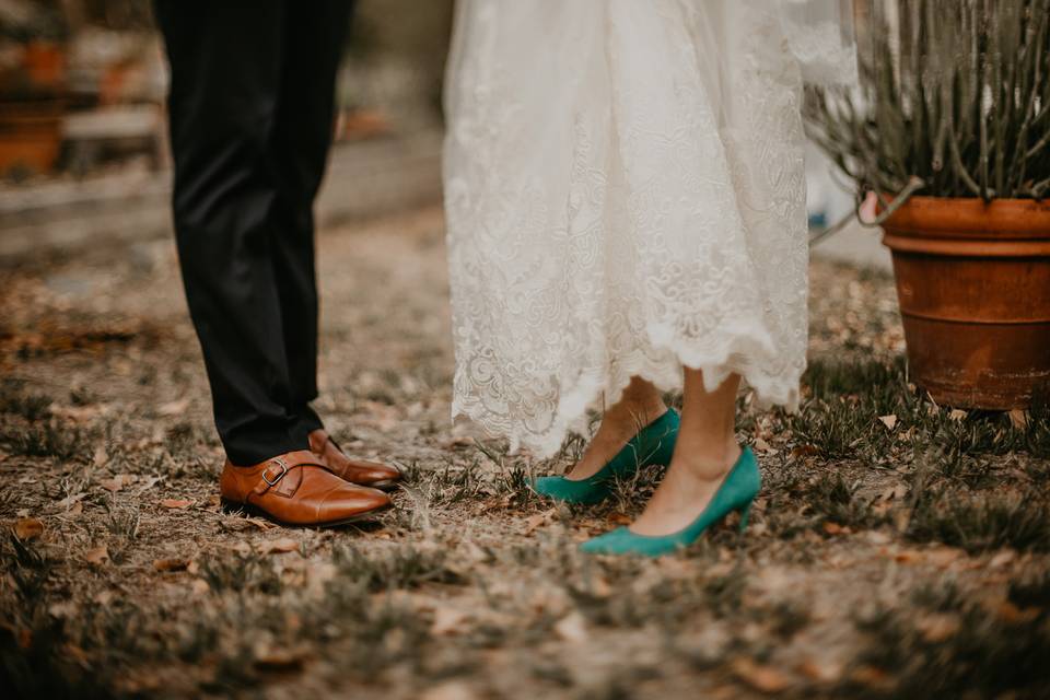 Blue shoes Fatima Elreda Photo