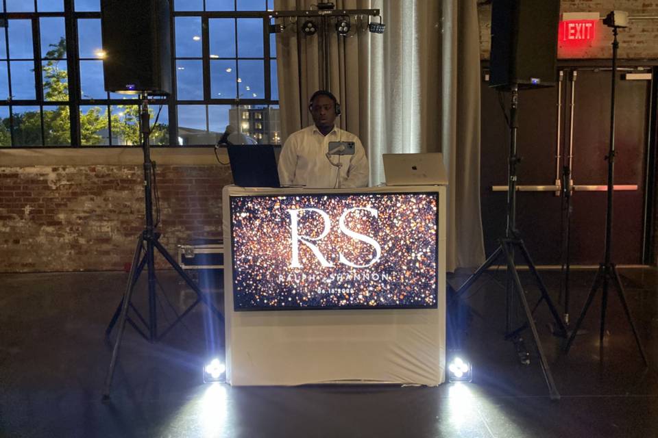 Custom Monogram on 4k LED Scre