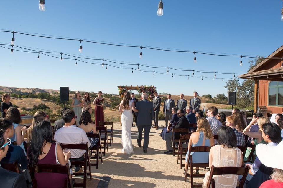 Walking down the aisle