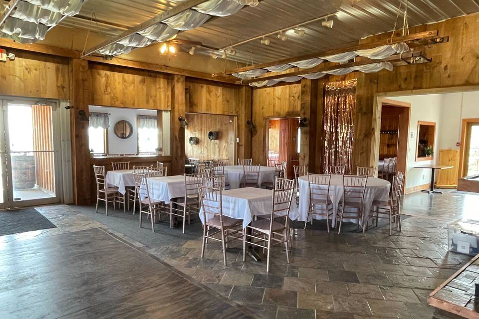 Rose gold chiavari chairs