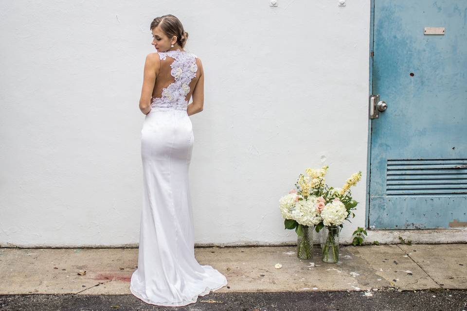 Floral back