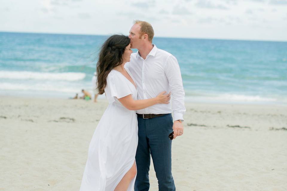 Forehead kiss