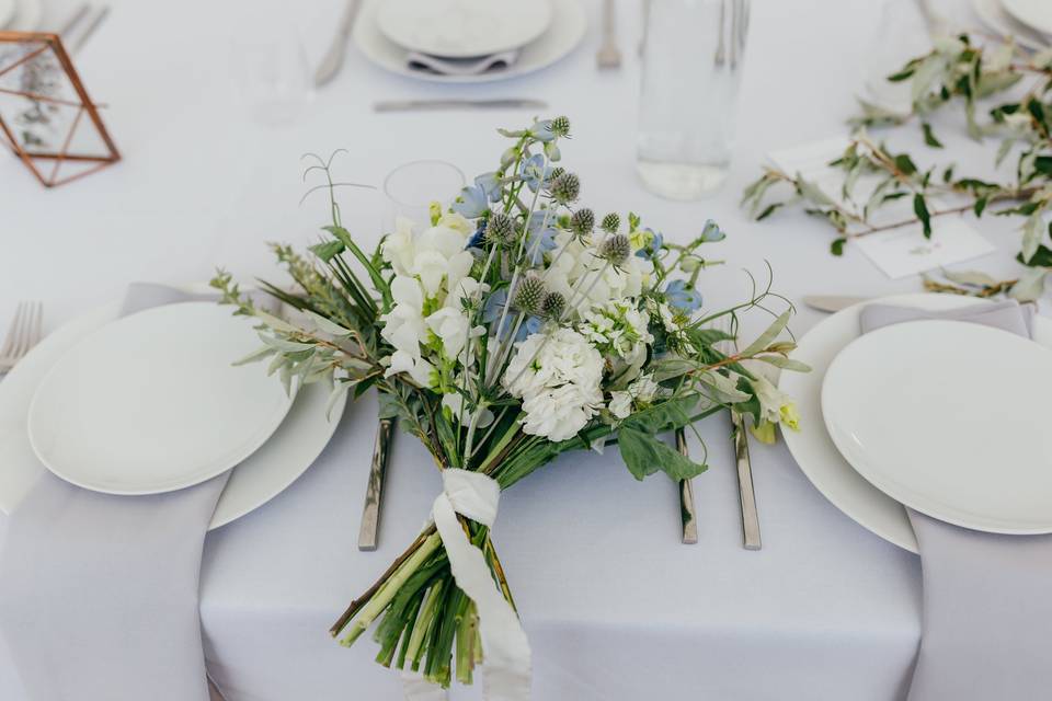 White wedding bouquet