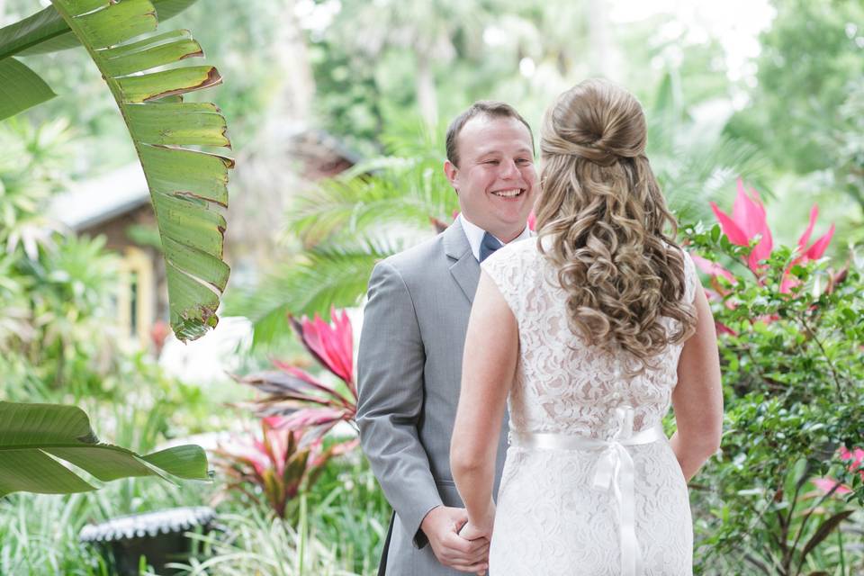 Groom and Bride First look