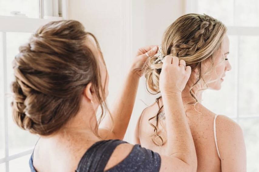 Bride and Mom Hair