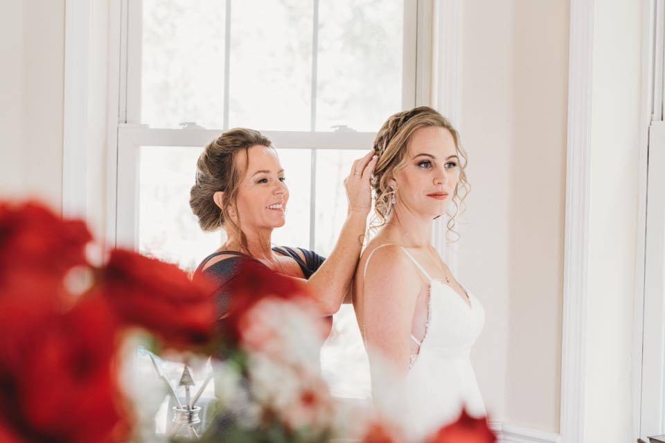 Bride and Mom Hair