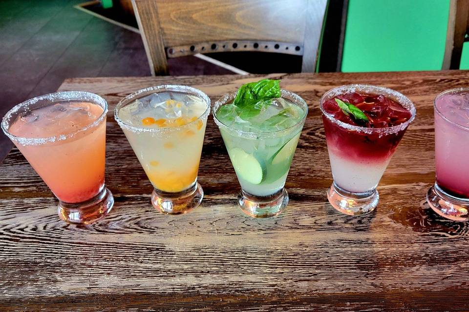 Various Flavors of Margaritas