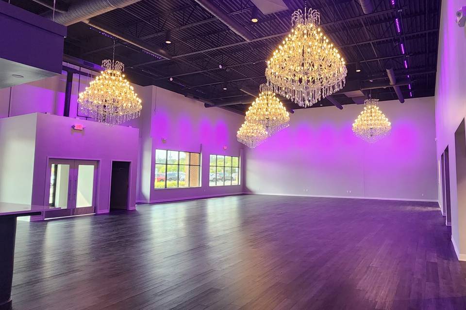 Main Space with Purple Lights