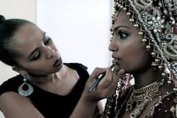 Me working on Indian Bride