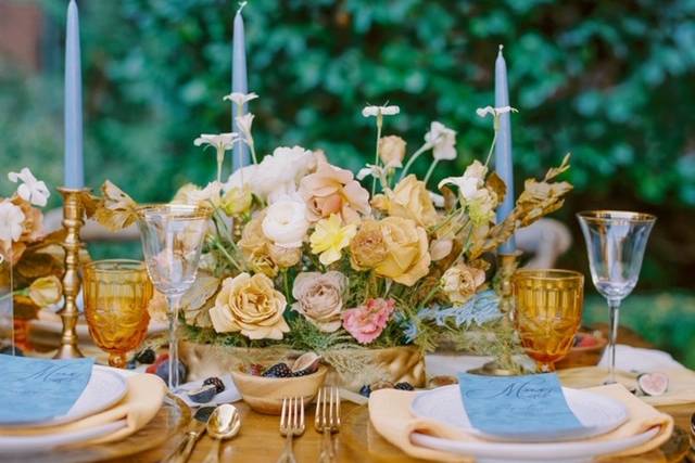 Tuscany inspired centerpiece